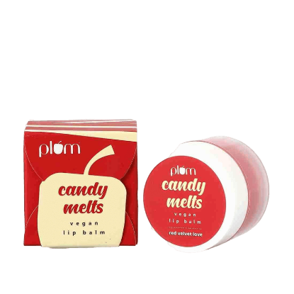 Picture of Plum Candy Melts Vegan Lip Balm - Red Velvet Love 12gm