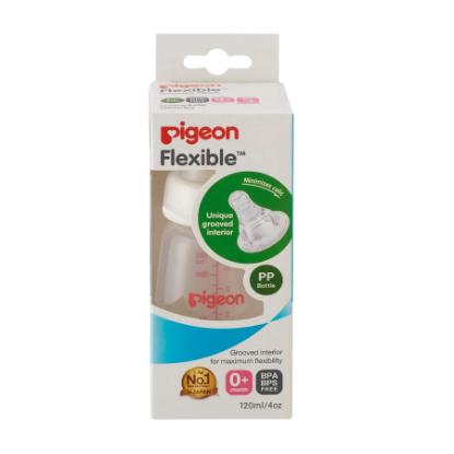 Picture of Pigeon Flexible Peristaltic Nipple Nursing Bottle Kpp 120ml (S)