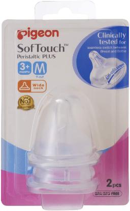 Picture of Pigeon Softouch Peristaltic Plus Nipple Blister Pack 2Pc (M)