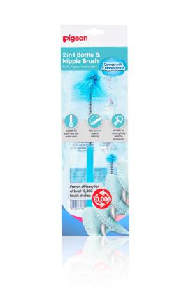 Picture of Pigeon 2 In 1 Bottle & Nipple Brush Opp Bag (English)