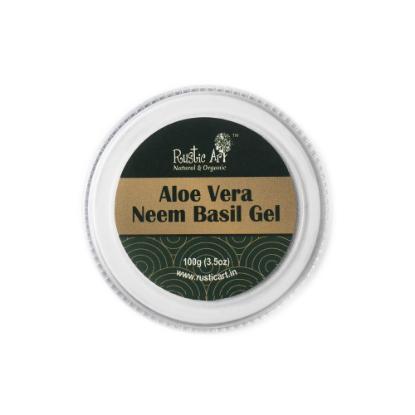 Picture of Rustic Art Aloe Vera Neem Basil Gel (For Babies) 100gm