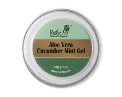 Picture of Rustic Art Aloe Vera Cucumber Mint Gel 100gm