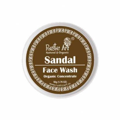 Picture of Rustic Art Organic Sandal Face Wash Concentrate 50gm