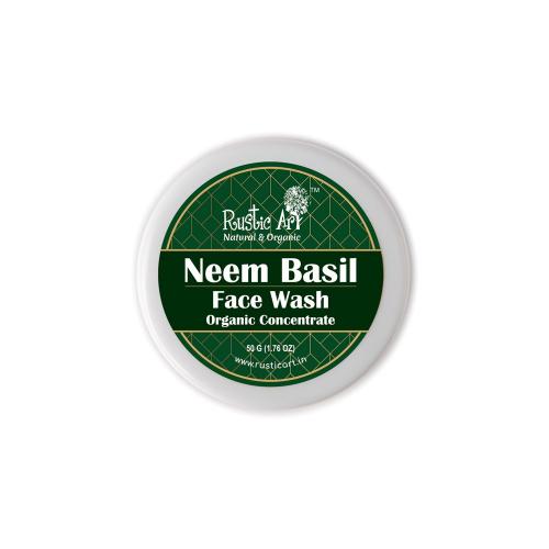 Picture of Rustic Art Organic Neem Basil Face Wash Concentrate 50gm