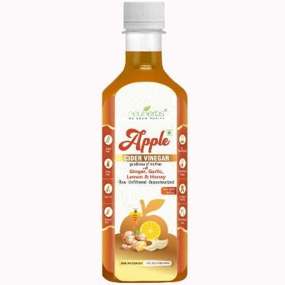 Picture of Neuherbs Apple cider vinegar with garlic,honey,lemon & ginger 350ml