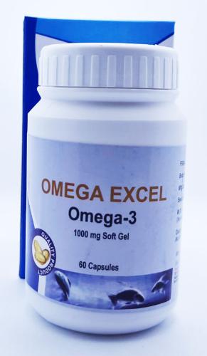 Picture of Omega Excel Omega-3 1000mg Soft Gel Capsule 60'Bottle