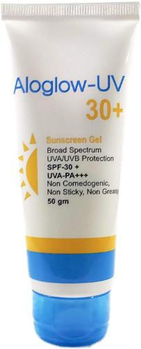 Picture of Aloglow UV 30+ sunscreen gel 50gm