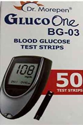 Picture of Dr.Morepen GulcoOne BG03 Blood Glucose Test Strips 50 Strips