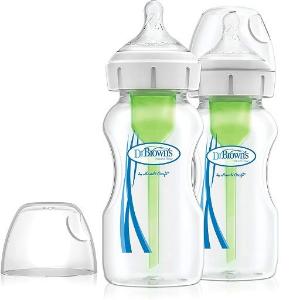 Picture of Dr. Brown's 9 oz/270ml Options+ Wide-Neck Bottle, PP, 2- Pack (WB92600-ESX)