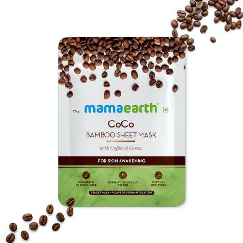 Picture of Mamaearth CoCo Bamboo Sheet Mask with Coffee & Cocoa - 25gm