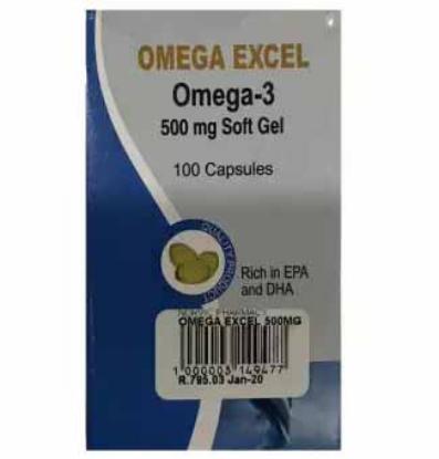 Picture of Omega Excel 500mg 100'S