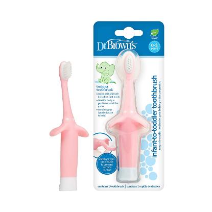 Picture of Dr. Brown's Infant-to-Toddler Toothbrush, Pink (HG013-P4)