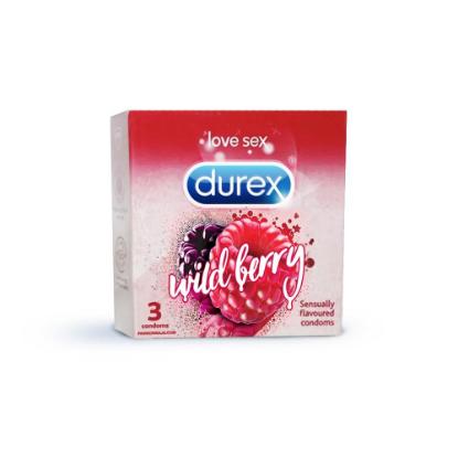 Picture of Durex Wild Berry Condoms 3'S