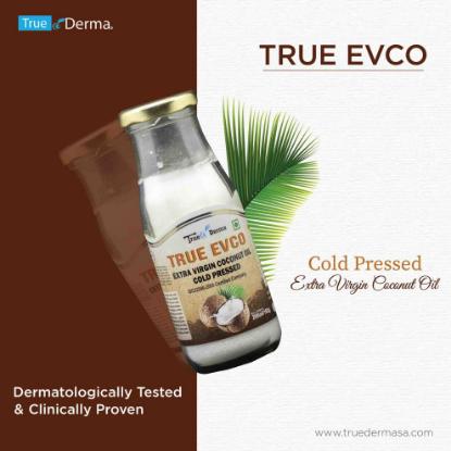 Picture of True Derma True Evco Extra Virgin Coconut Oil Cold Pressed 200ml