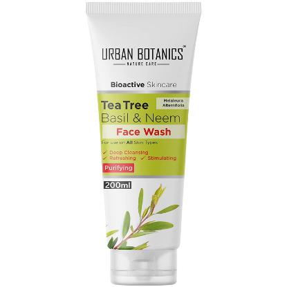 Picture of Urban Botanics Tea Tree, Basil & Neem Face Wash 200ml