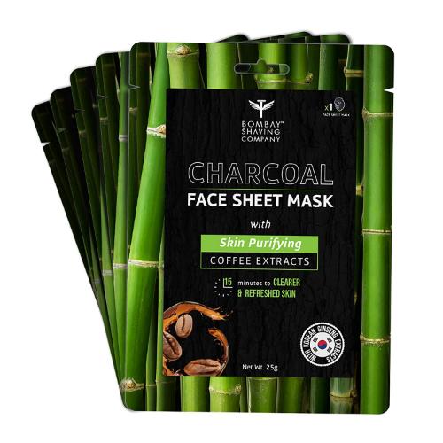 Picture of Bombay Shaving Charcoal Sheet Mask 25gm