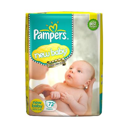 Picture of Pampers New Baby Diapers 72'D