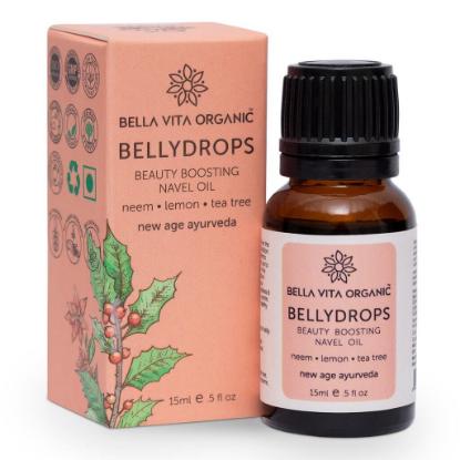 Picture of Bella Vita Belly Drops Ayurvedic Beauty Boosting Navel Oil For Luminous & Healthy Hair - 15ml				