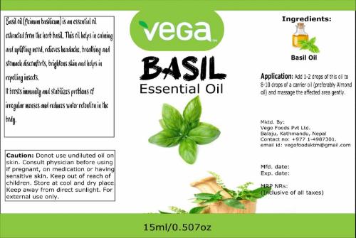Picture of Vega Basil Essential Oil 15ml