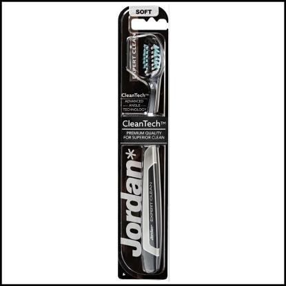 Picture of Jordan Toothbrush Expert White Soft (Charcoal Infused) with Hygenic Travel Case