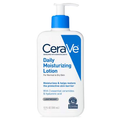 Picture of CeraVe Daily Moisturizing Lotion for Dry Skin | Body Lotion & Facial Moisturizer with Hyaluronic Acid and Ceramides | 12 Ounce 355ml