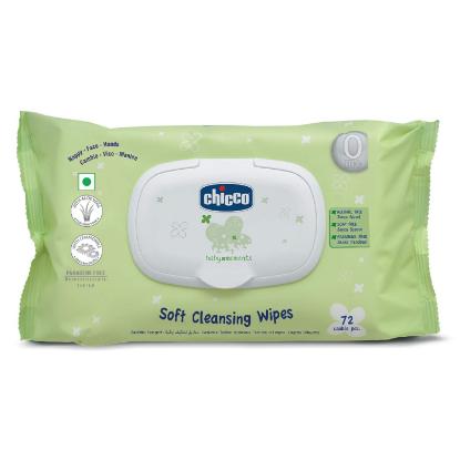 Picture of Chicco Baby Wipes Fliptop 72 Pcs In 
