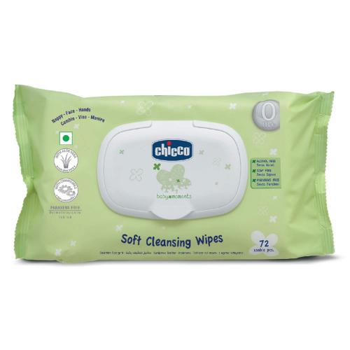 Picture of Chicco Baby Wipes Fliptop 72 Pcs In 
