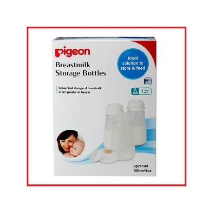 Picture of Pigeon Sn Breast Milk Storage Bottle (PP) 3Pcs/Set