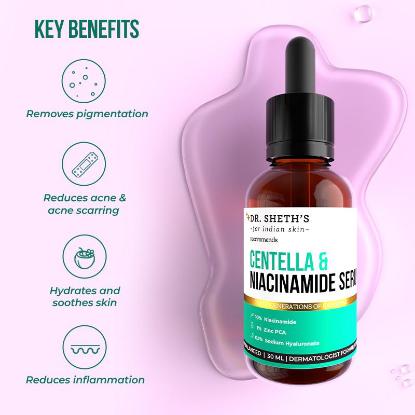 Picture of Dr. Sheth's Centella and 10% Niacinamide Serum 30ml