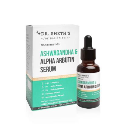 Picture of Dr. Sheth's Ashwagandha & 2% Alpha Arbutin Serum 30ml