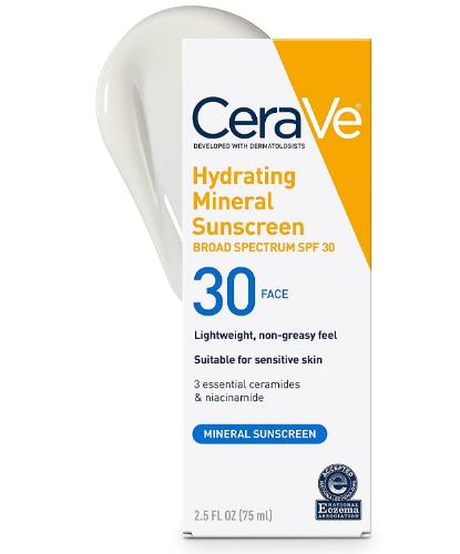 Picture of CeraVe Hydrating Mineral Sunscreen SPF 30 75ml