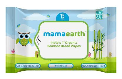 Picture of Mamaearth Organic Bamboo Based Baby Wipes Travel Pack 15pcs