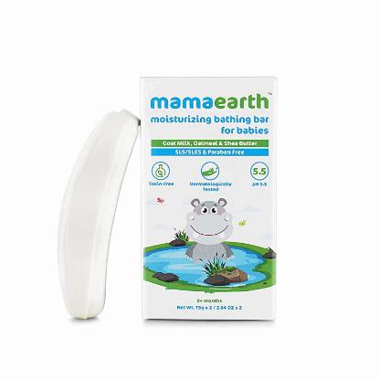 Picture of Mamaearth Moisturizing Bathing Bar Soap For Babies 2x 75gm