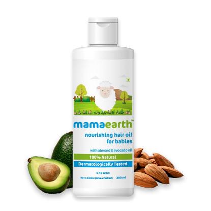 Picture of Mamaearth Nourishing Baby Hair Oil Almond and Avocado 200ml