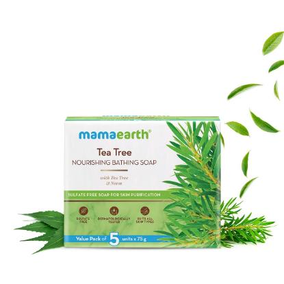 Picture of Mamaearth Tea Tree Nourishing Bathing Soap 75gm 