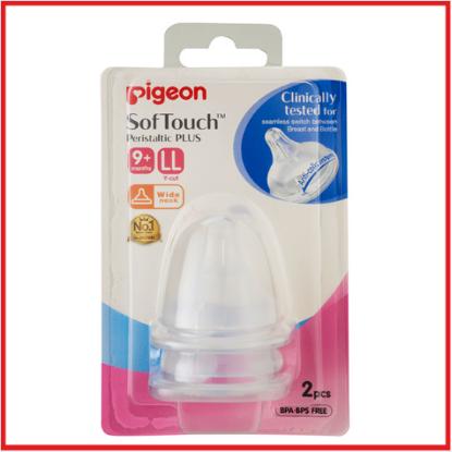 Picture of Pigeon Softouch Peristaltic Plus Nipple Blister Pack 2Pc (LL)