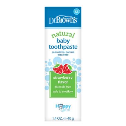 Picture of Dr. Brown's Happy Teeth Fluoride-Free Toothpaste, Strawberry (HG063-P4)