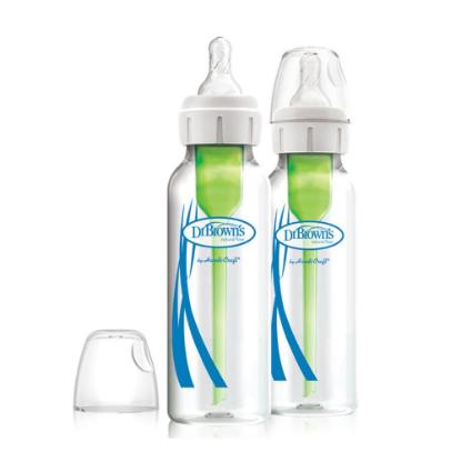 Picture of Dr. Brown's 8 oz/250ml Options+ Glass Narrow Baby Bottles, 2-Pack (SB82023-P2)