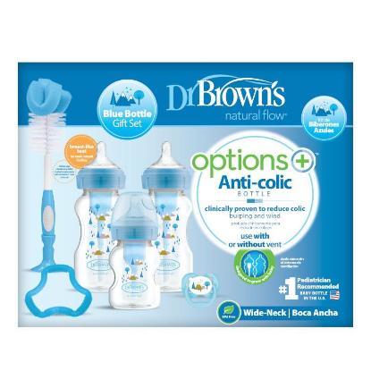 Picture of Dr. Brown's Wide-Neck Options+ BLUE Gift Set, PP (WB03602-ESX)