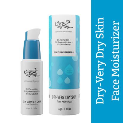 Picture of Chemist At Play Face Moisturizer For Dry-Very Dry Skin - 45gm (3% Pentavitin + 1% Hyaluronic Acid + 1% Shea Butter)