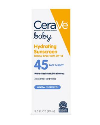 Picture of CeraVe Baby Hydrating Sunscreen Spf45 99ml