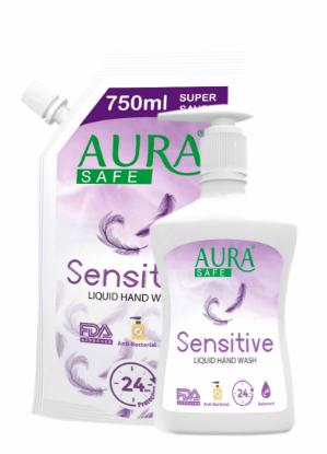 Picture of Aura Safe Hand Wash Combo (250 ml + 750 ml) (Sensitive)