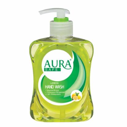 Picture of Aura Safe Handwash 250ml Bottle Pack (Lemon)