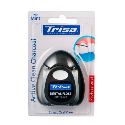 Picture of Trisa Dental Floss Charcoal 40m