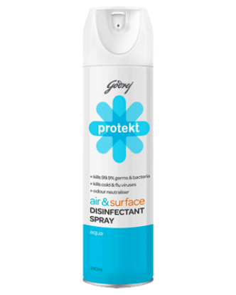 Picture of Godrej Protekt Air & Surface Disinfectant Spray Aqua 240ml