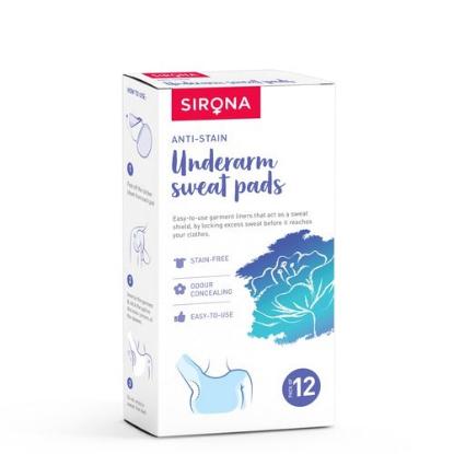 Picture of Sirona Under Arm Sweat Pads for Men and Women - 12Pads