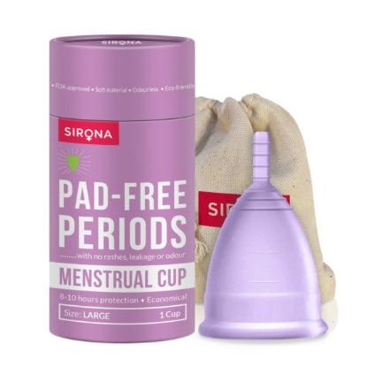 Picture of Sirona Reusable Menstrual Cup with FDA Compliant Medical Grade Silicone - Large