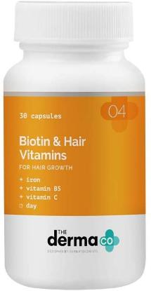 Picture of The Derma Co. Biotin & Hair Vitamins (30 Capsules)