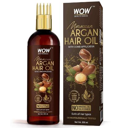 Picture of WOW Skin Science Moroccan Argan Hair Oil with Comb 200ml