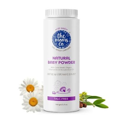 Picture of The Moms Co. Natural Baby Powder Without Mono Cartons 100gm